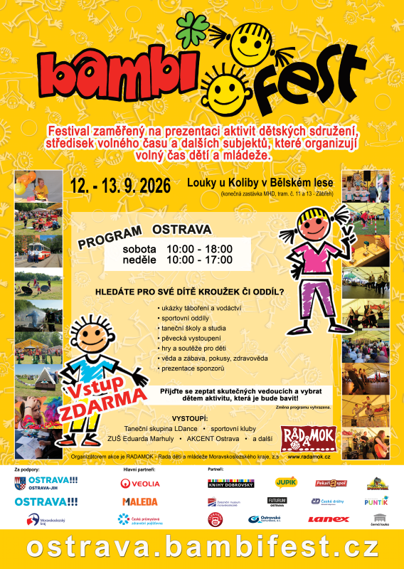 Leták BAMBIFEST Ostrava 2026
